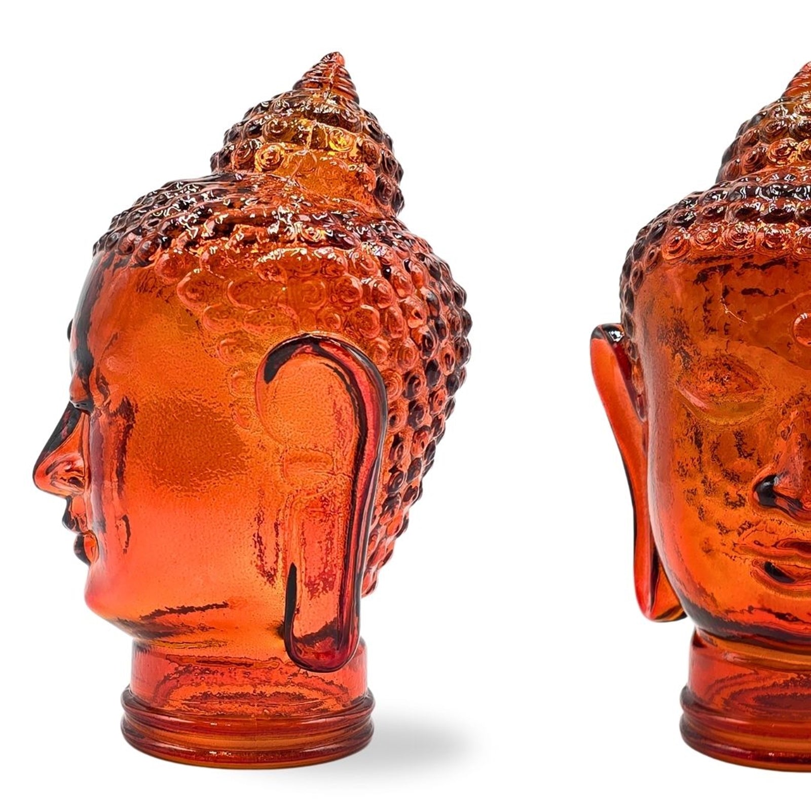 DEKOKOPF BUDDHA | Glas, Dekoration für Garten und Wohnung