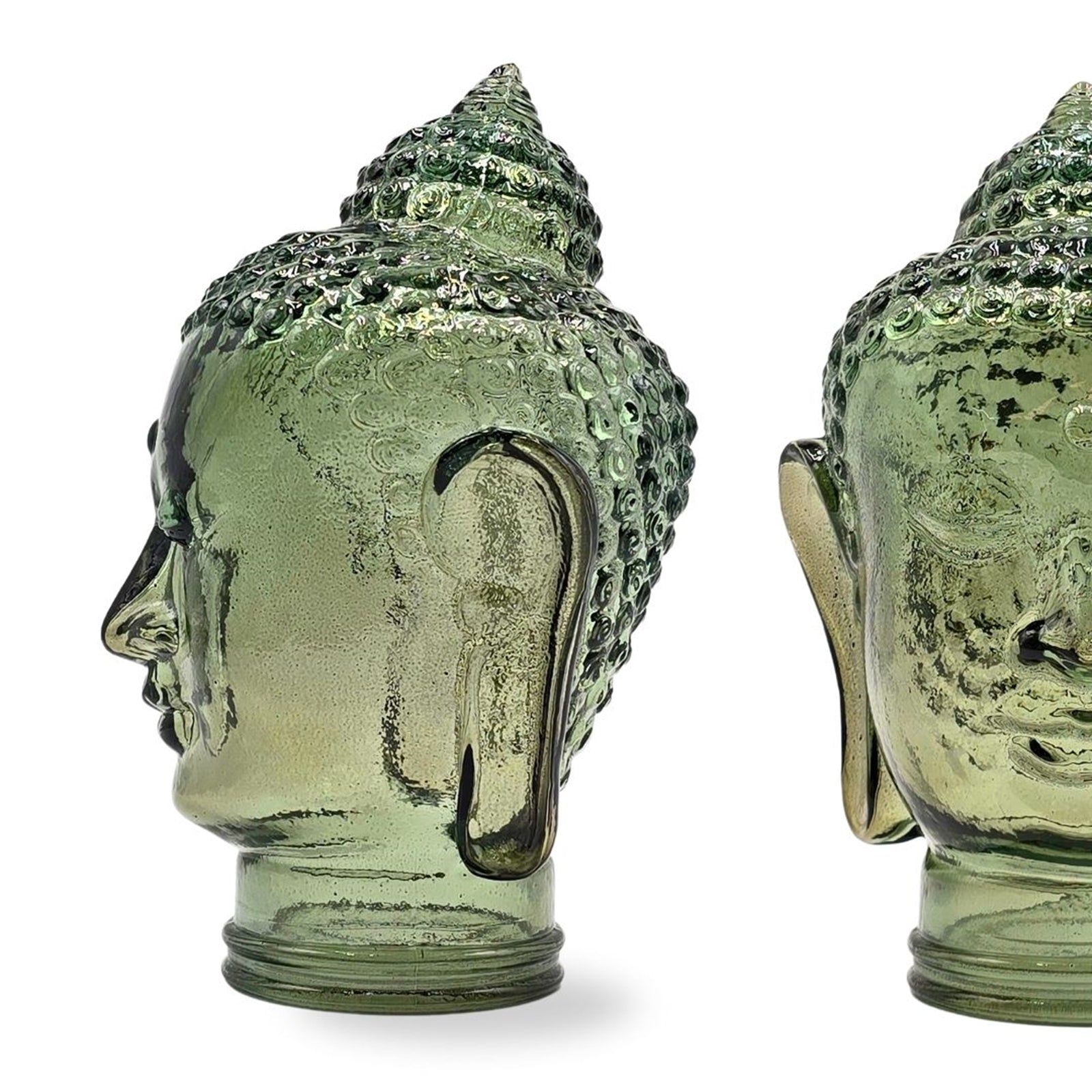DEKOKOPF BUDDHA | Glas, Dekoration für Garten und Wohnung