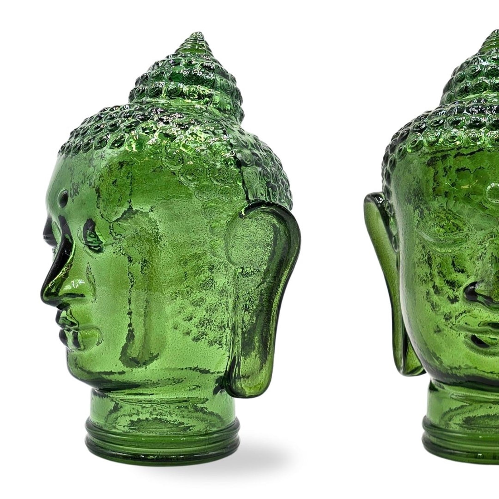 DEKOKOPF BUDDHA | Glas, Dekoration für Garten und Wohnung