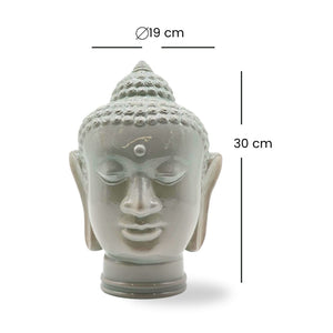 DEKOKOPF BUDDHA | Glas, Dekoration für Garten und Wohnung