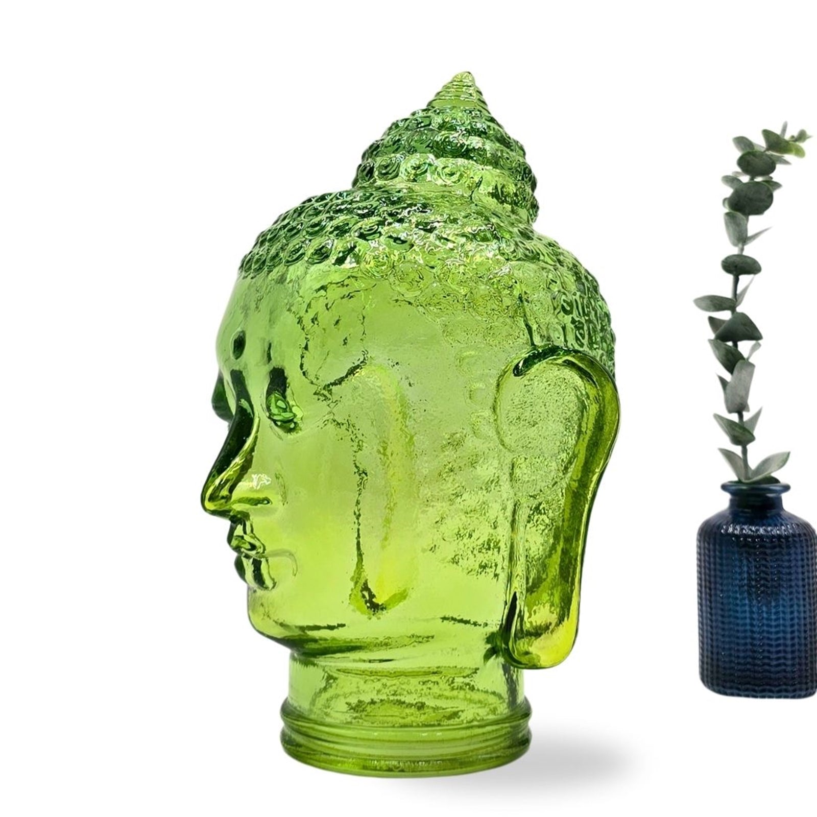 DEKOKOPF BUDDHA | Glas, Dekoration für Garten und Wohnung