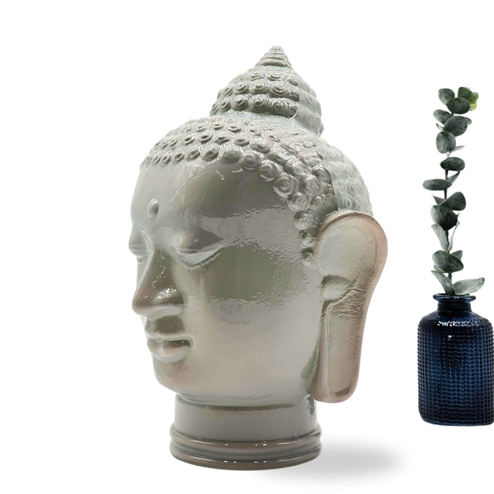 DEKOKOPF BUDDHA | Glas, Dekoration für Garten und Wohnung