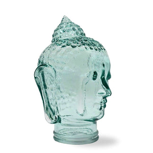 DEKOKOPF BUDDHA | Glas, Dekoration für Garten und Wohnung