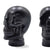 Glas KOPFHÖRERSTÄNDER TOTENKOPF| 26cm Glaskopf Skulptur