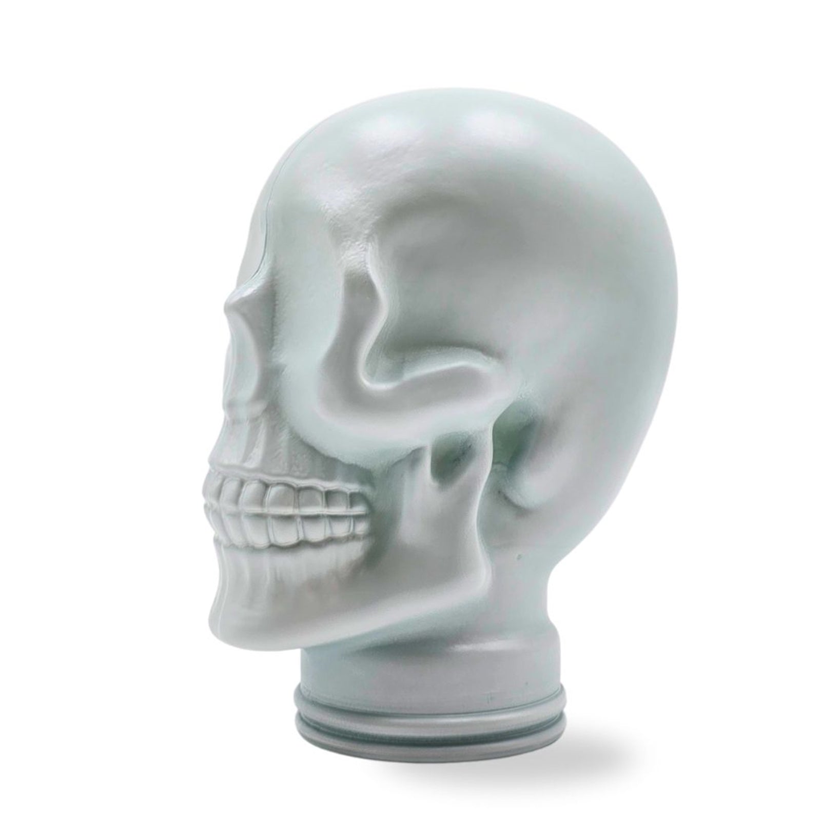 Glas KOPFHÖRERSTÄNDER TOTENKOPF| 26cm Glaskopf Skulptur