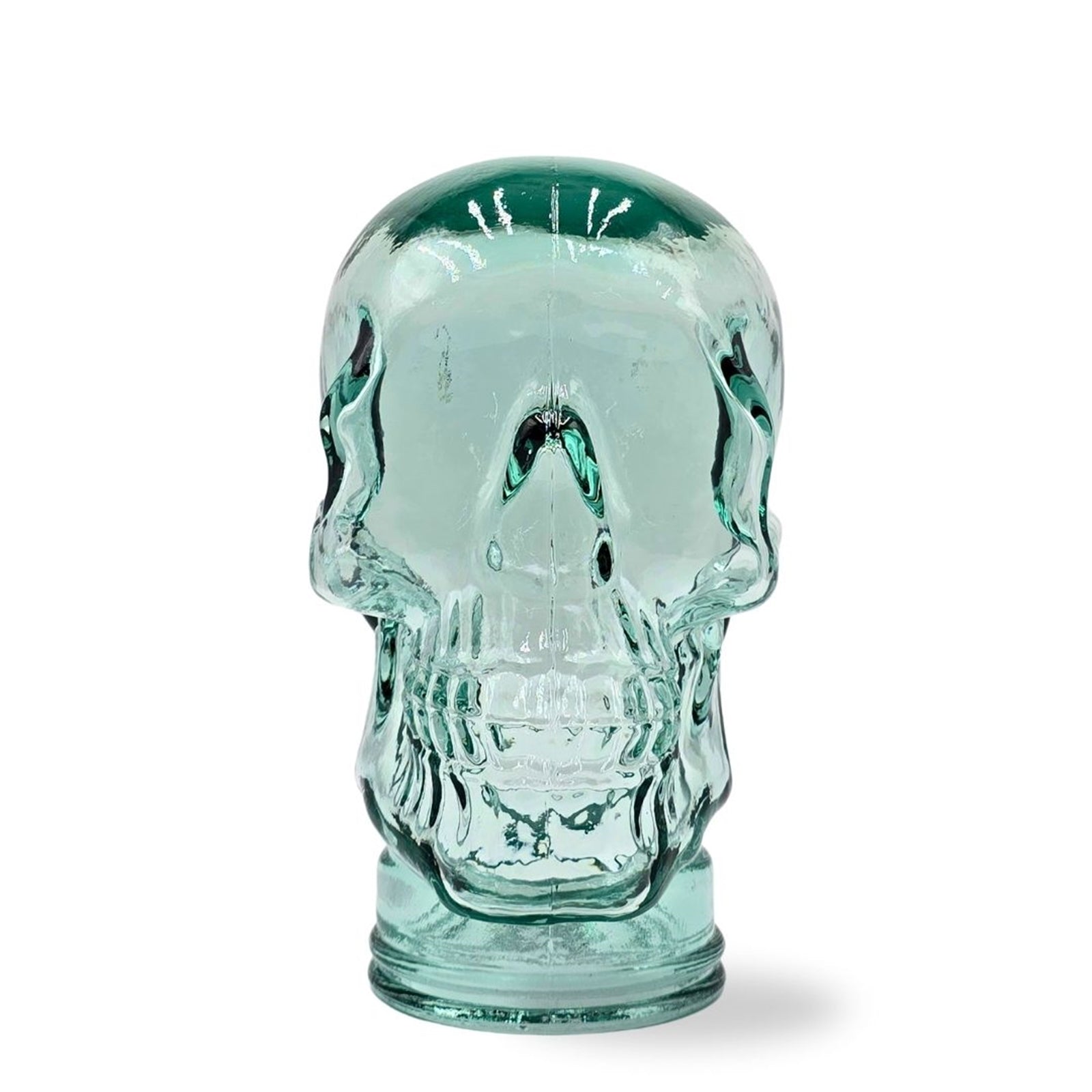 Glas KOPFHÖRERSTÄNDER TOTENKOPF| 26cm Glaskopf Skulptur