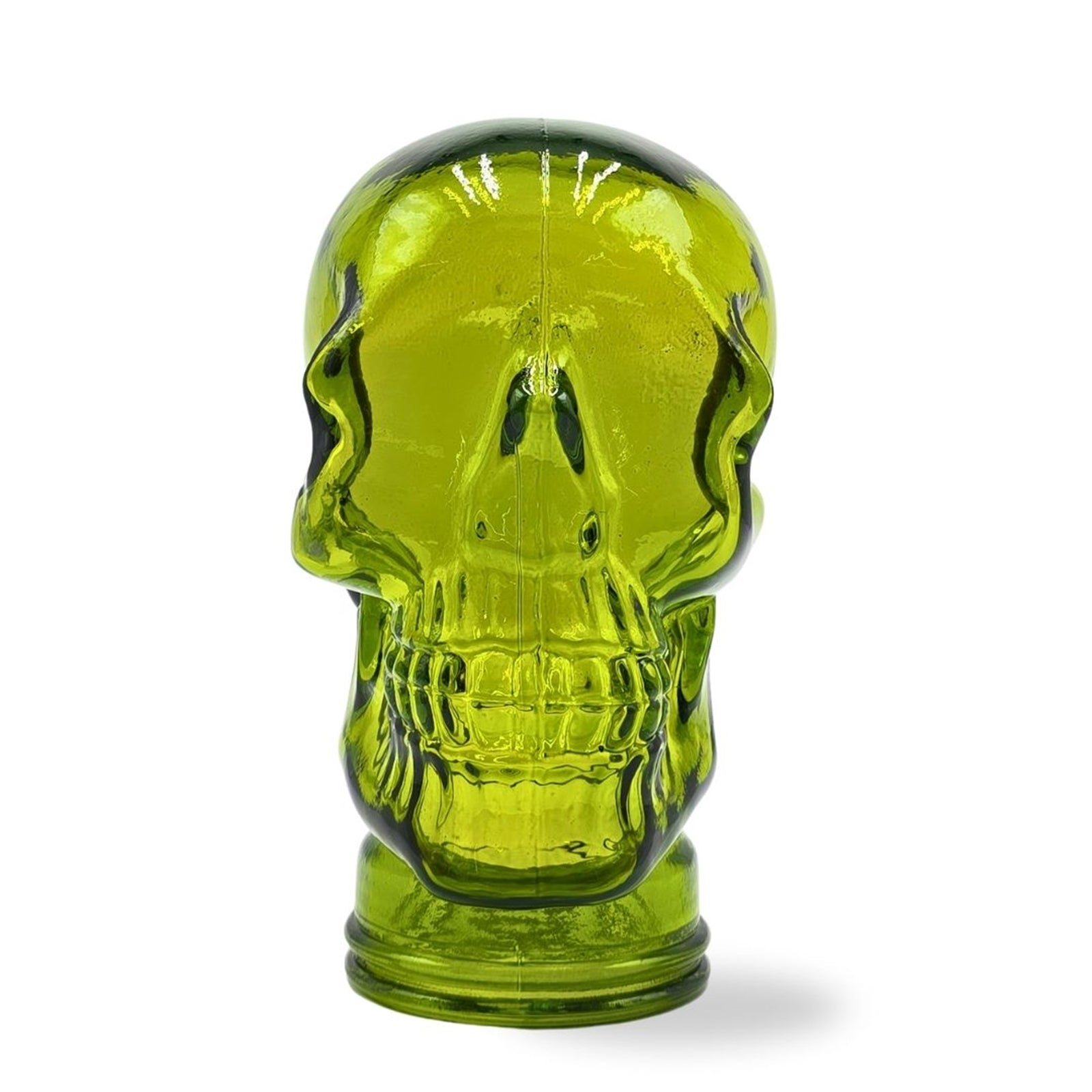 Glas KOPFHÖRERSTÄNDER TOTENKOPF| 26cm Glaskopf Skulptur