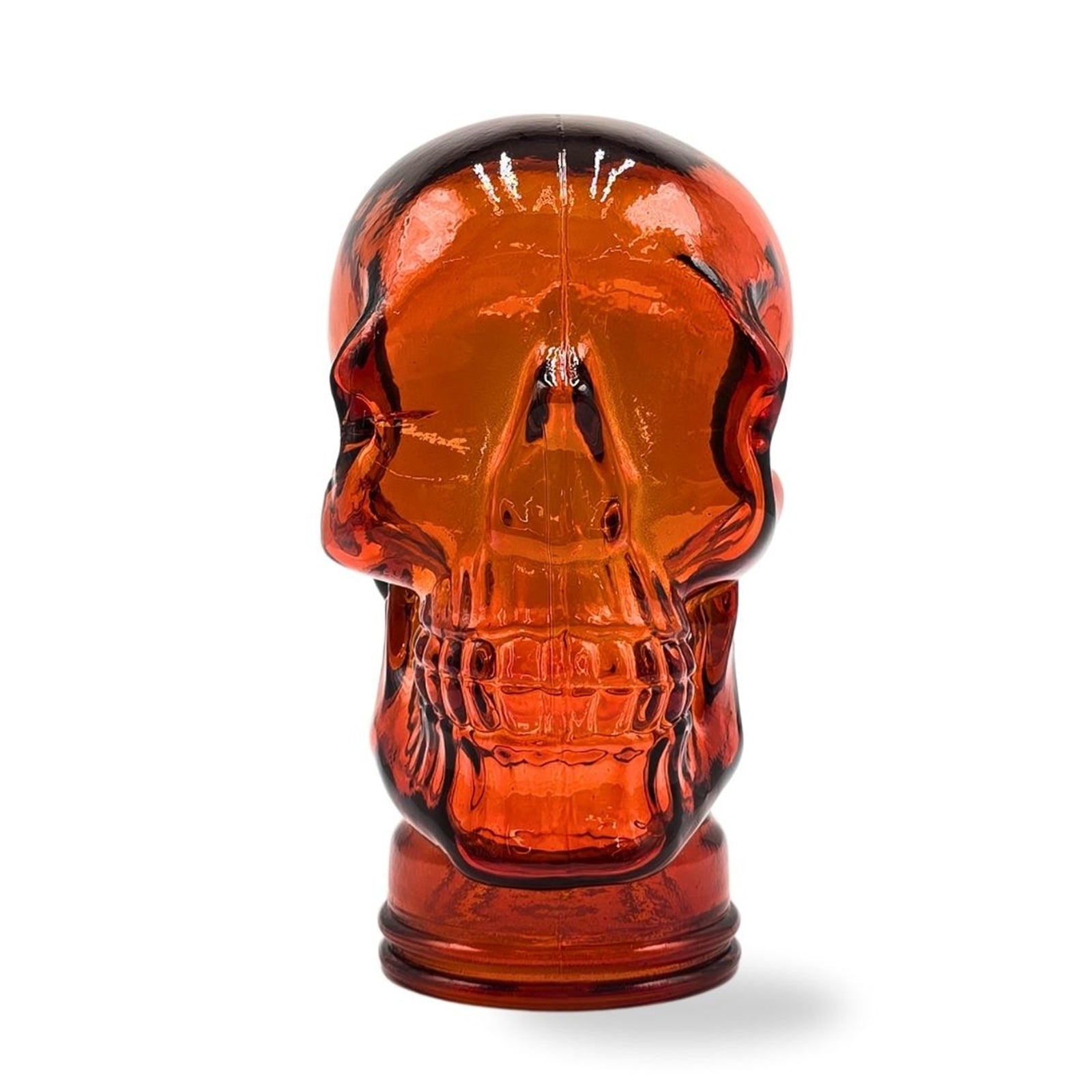 Glas KOPFHÖRERSTÄNDER TOTENKOPF| 26cm Glaskopf Skulptur