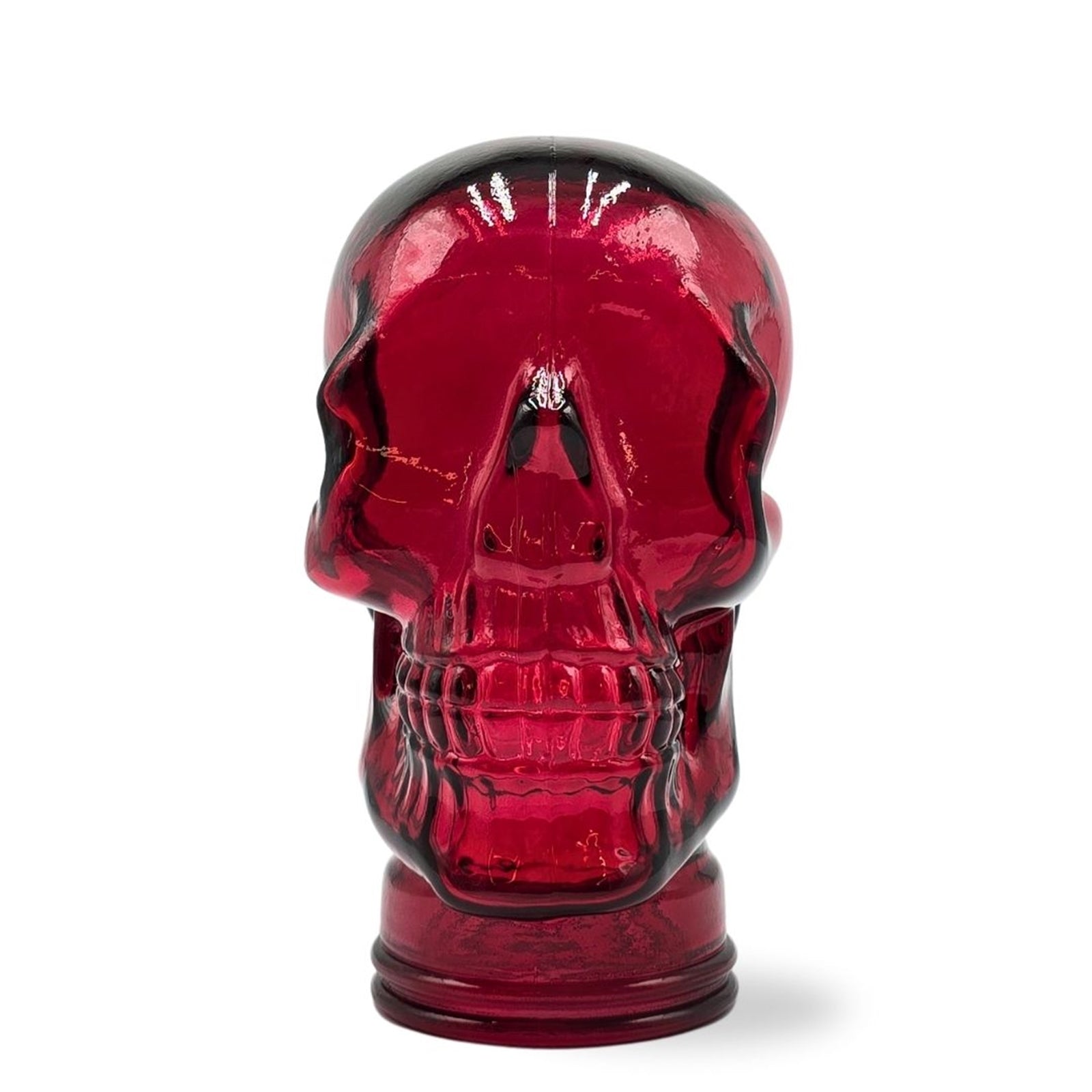 Glas KOPFHÖRERSTÄNDER TOTENKOPF| 26cm Glaskopf Skulptur