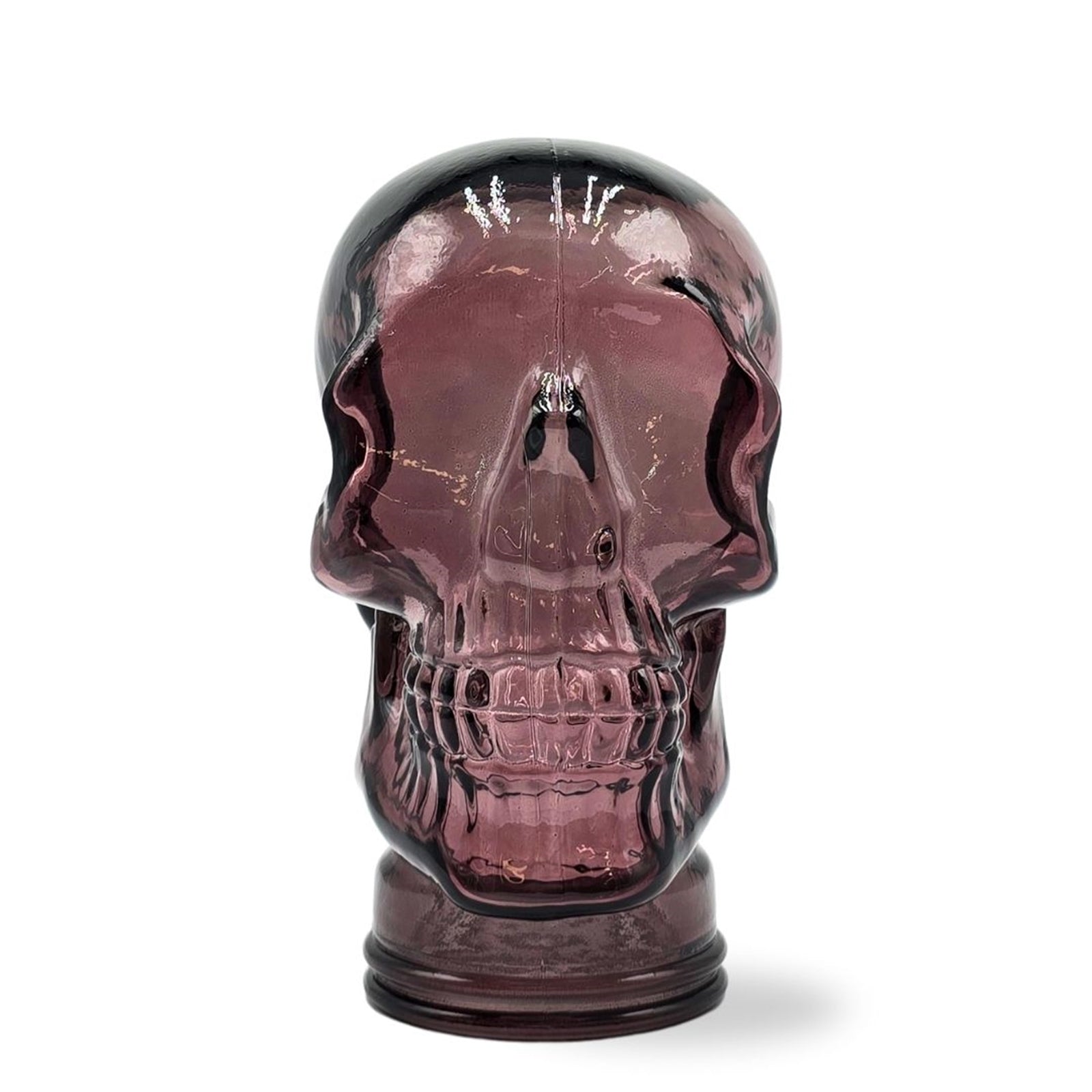 Glas KOPFHÖRERSTÄNDER TOTENKOPF| 26cm Glaskopf Skulptur