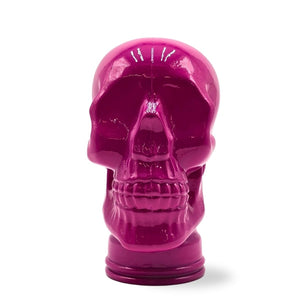 Glas KOPFHÖRERSTÄNDER TOTENKOPF| 26cm Glaskopf Skulptur
