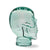 Glas KOPFHÖRERSTÄNDER TOTENKOPF| 26cm Glaskopf Skulptur