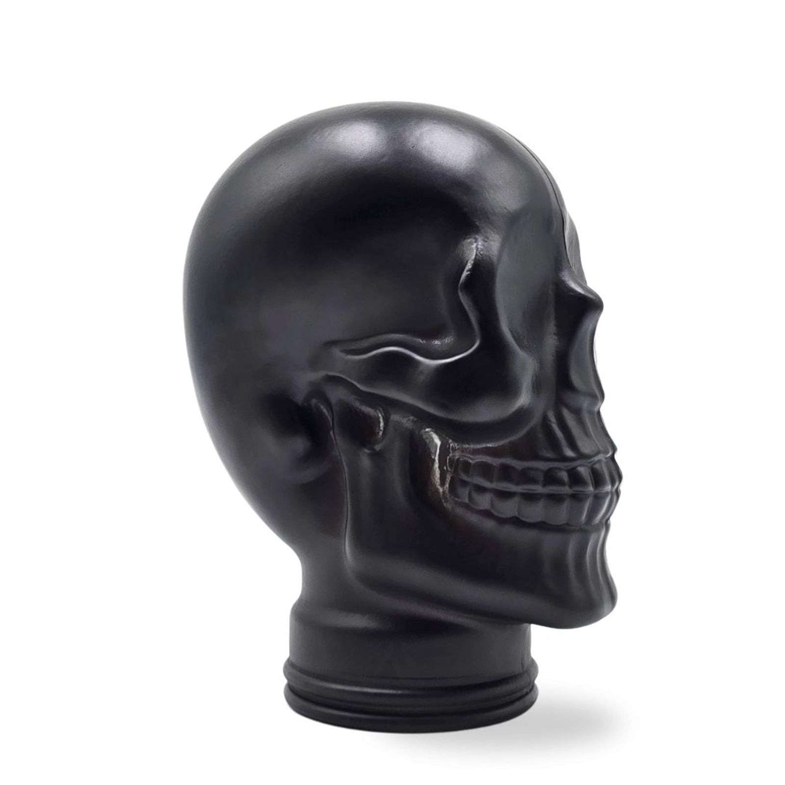 Glas KOPFHÖRERSTÄNDER TOTENKOPF| 26cm Glaskopf Skulptur