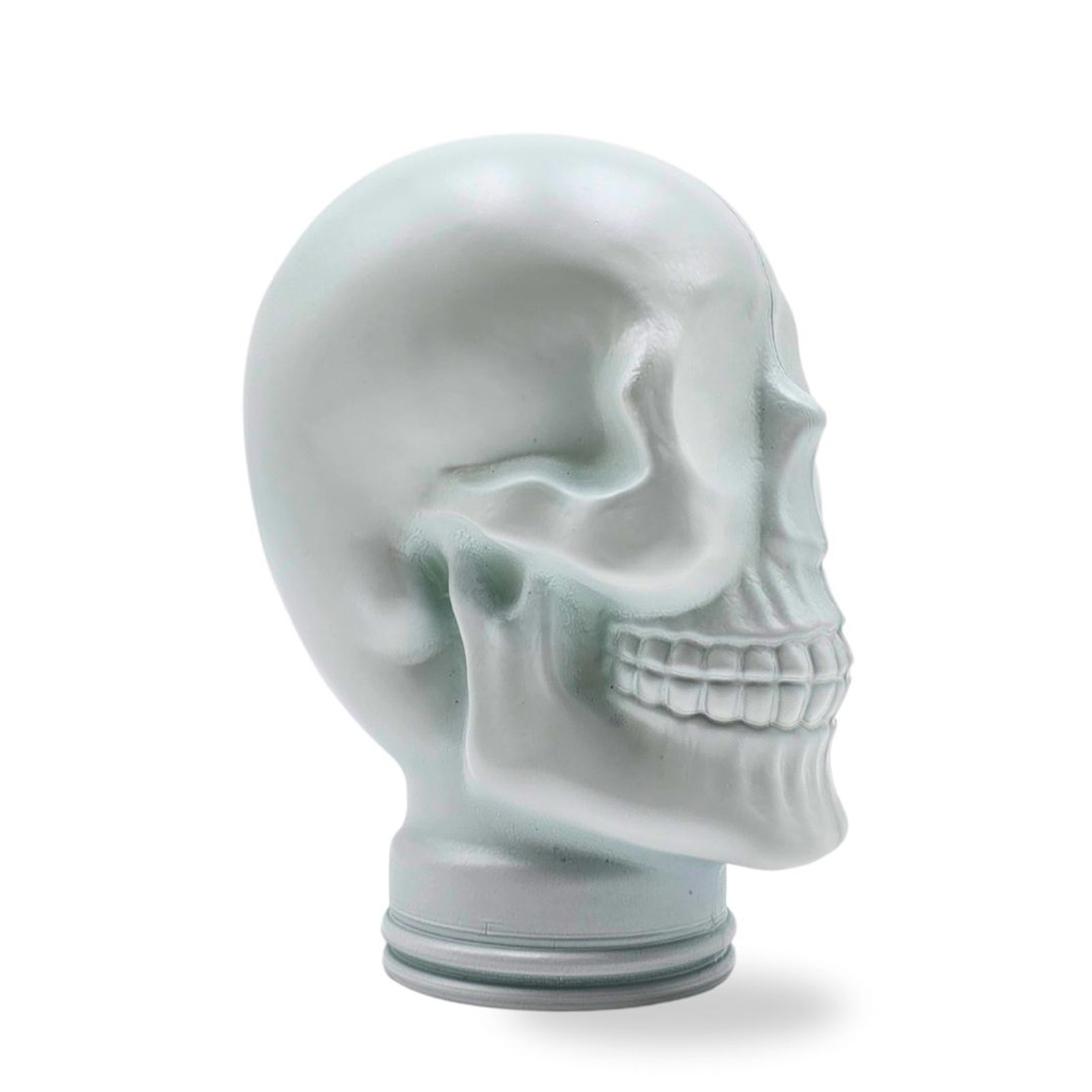 Glas KOPFHÖRERSTÄNDER TOTENKOPF| 26cm Glaskopf Skulptur