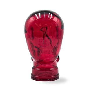Glas KOPFHÖRERSTÄNDER TOTENKOPF| 26cm Glaskopf Skulptur