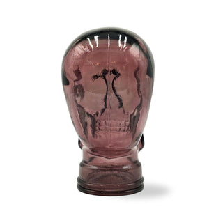 Glas KOPFHÖRERSTÄNDER TOTENKOPF| 26cm Glaskopf Skulptur