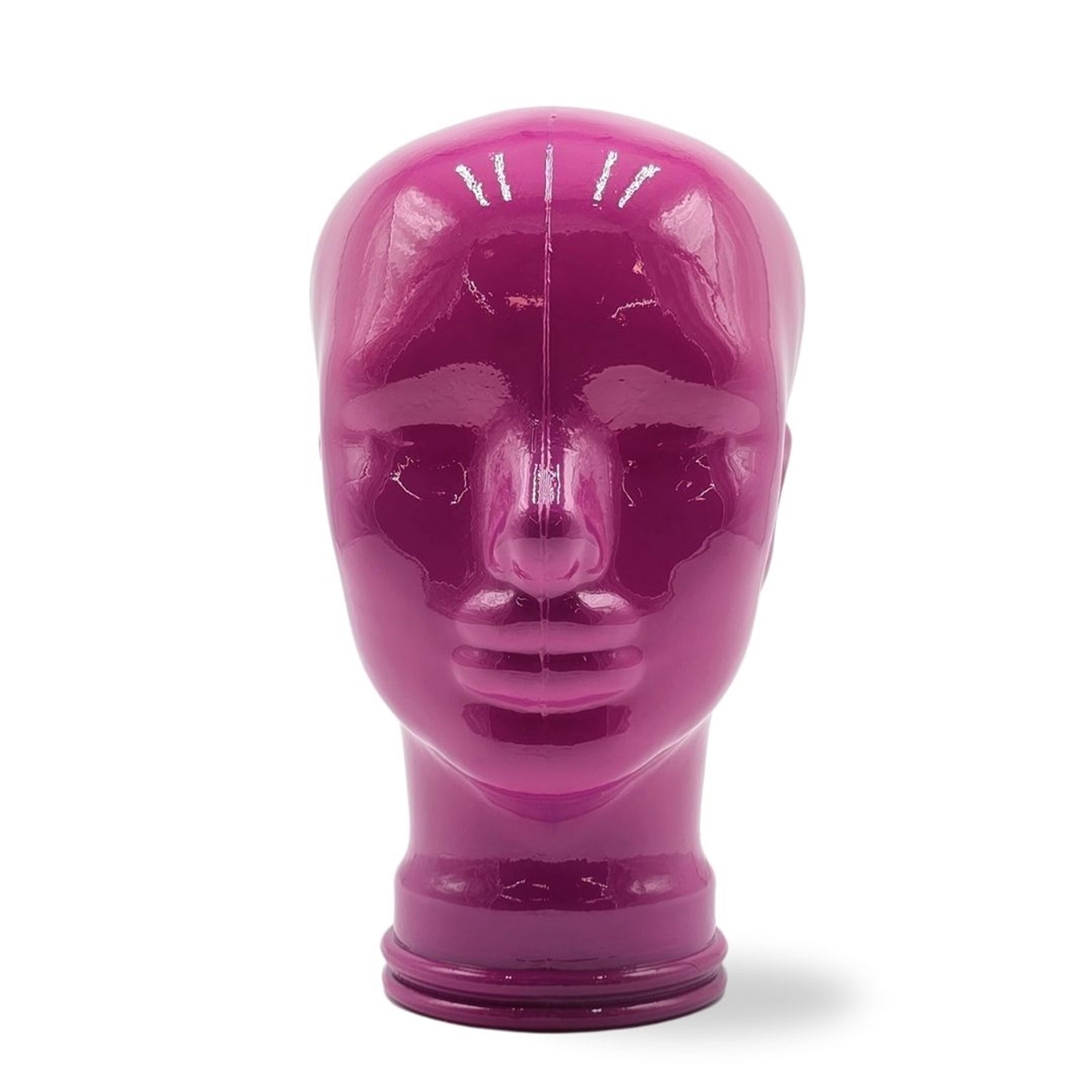 Glas KOPFHÖRERSTÄNDER voll Glanz + matt | 29cm Glaskopf Skulptur