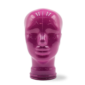 Glas KOPFHÖRERSTÄNDER voll Glanz + matt | 29cm Glaskopf Skulptur