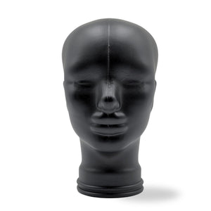 Glas KOPFHÖRERSTÄNDER voll Glanz + matt | 29cm Glaskopf Skulptur