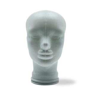 Glas KOPFHÖRERSTÄNDER voll Glanz + matt | 29cm Glaskopf Skulptur