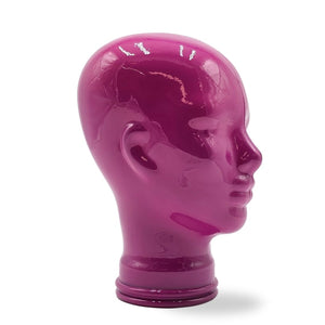 Glas KOPFHÖRERSTÄNDER voll Glanz + matt | 29cm Glaskopf Skulptur
