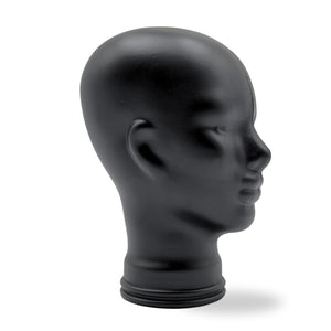 Glas KOPFHÖRERSTÄNDER voll Glanz + matt | 29cm Glaskopf Skulptur