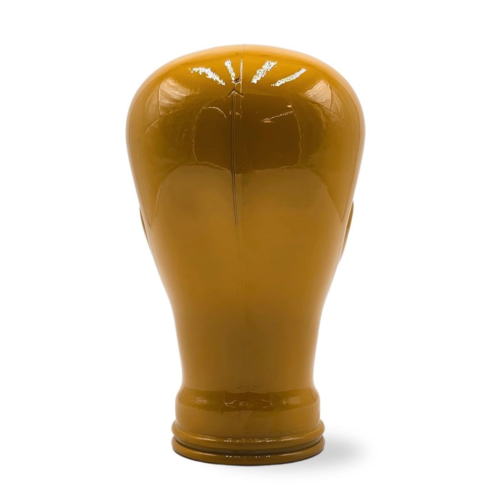 Glas KOPFHÖRERSTÄNDER voll Glanz + matt | 29cm Glaskopf Skulptur