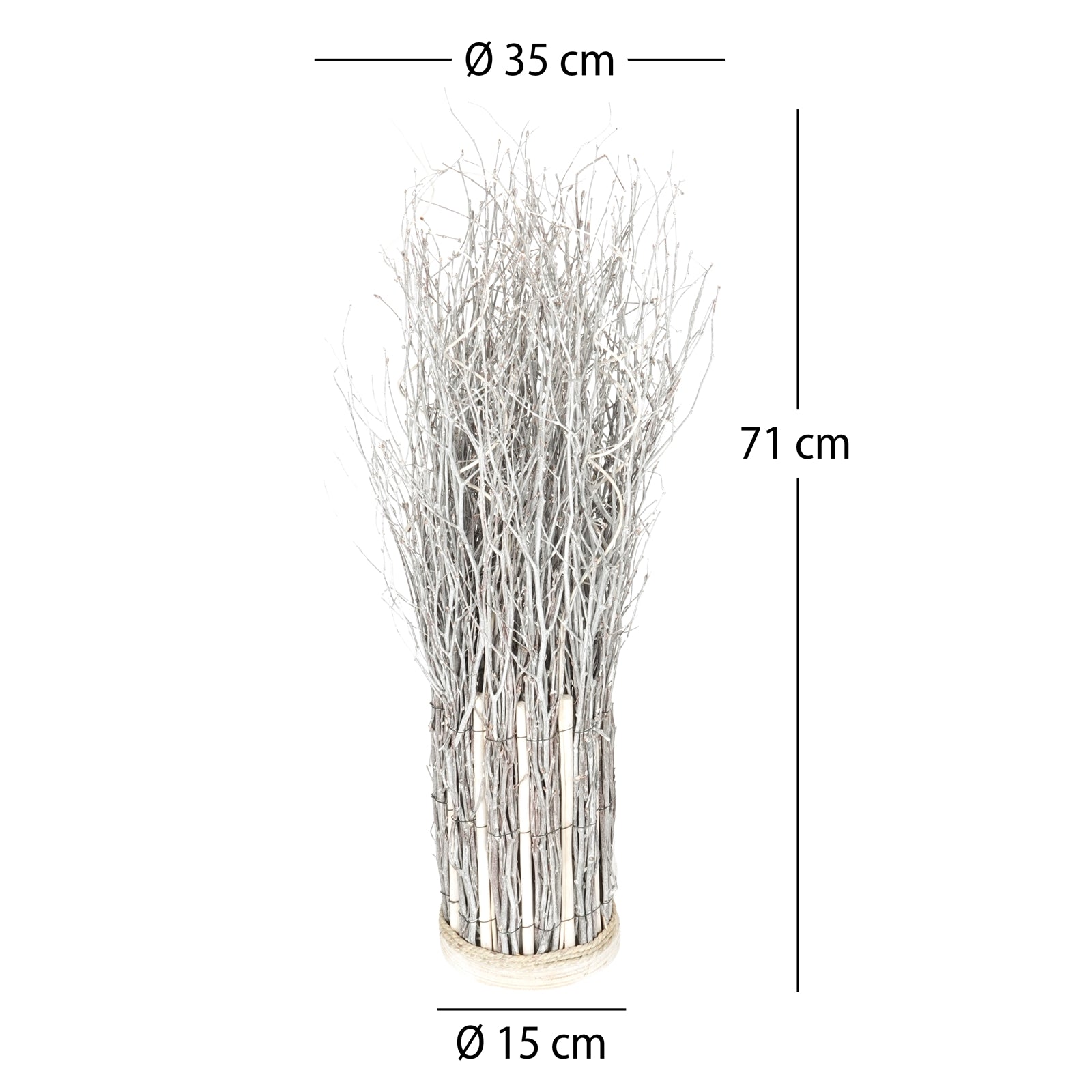 RAUMTEILER "BUNCH" | Weide, 71x35cm | Zweige Sichtschutz