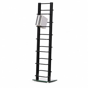 DESIGN CD STÄNDER "TOWER" | schwarz, 92 cm, Metall | für 85 CDs