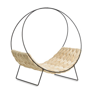 Katzenbett HONEY | 44x32x48 cm, Samt Bezugl| beige Katzenliege