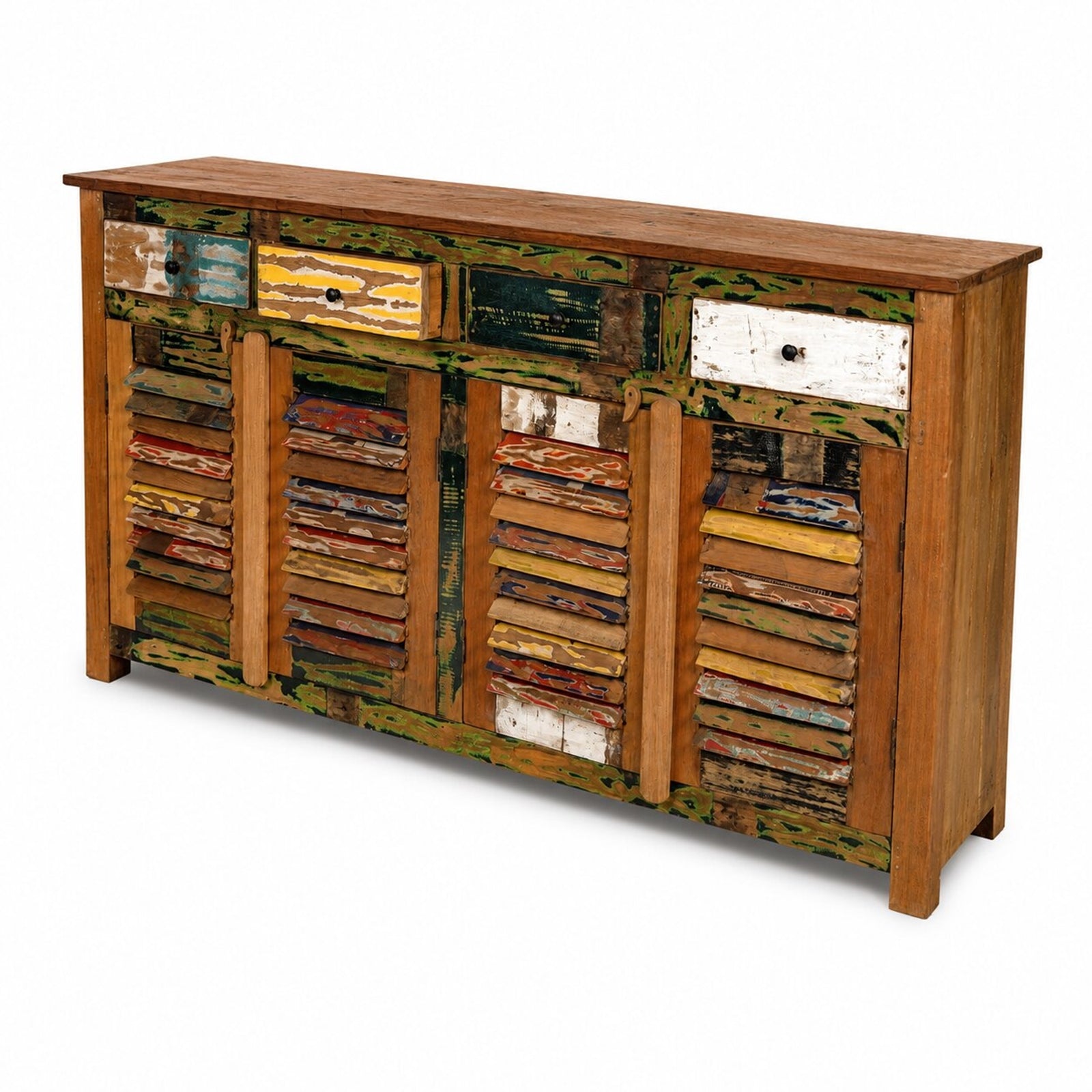 SIDEBOARD "RION" | 180 cm, Bunt | Kommode mit 4 Türen & Schubladen