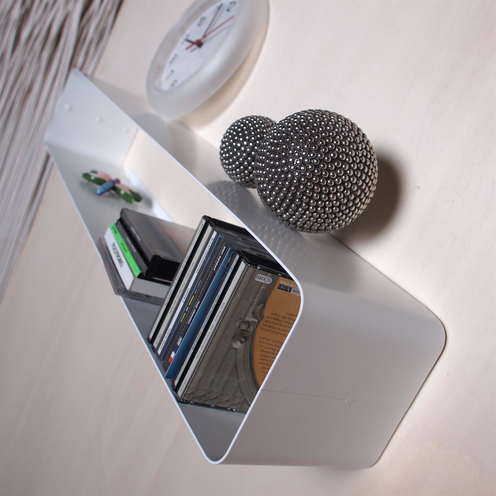 LOUNGE DESIGN CD REGAL "CUBE" | 80cm, Metall | für ca 70 CDs