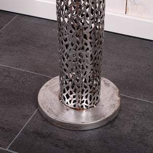 KERZENSTÄNDER SET "ETERNAL" | Metall 80/100 cm, antik-silber