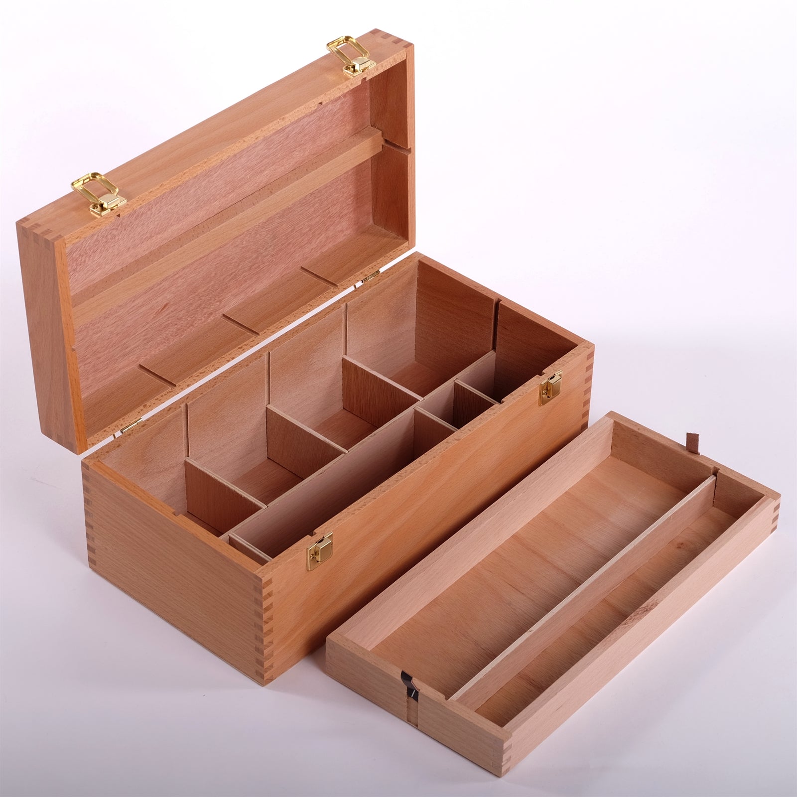 UTENSILIENKOFFER | Buche, 40 cm | Malkasten, Künstlerkiste