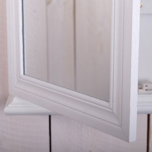 SCHLÜSSELKASTEN "EVELYN" | mit Spiegel, weiß | Landhaus, Shabby Chic