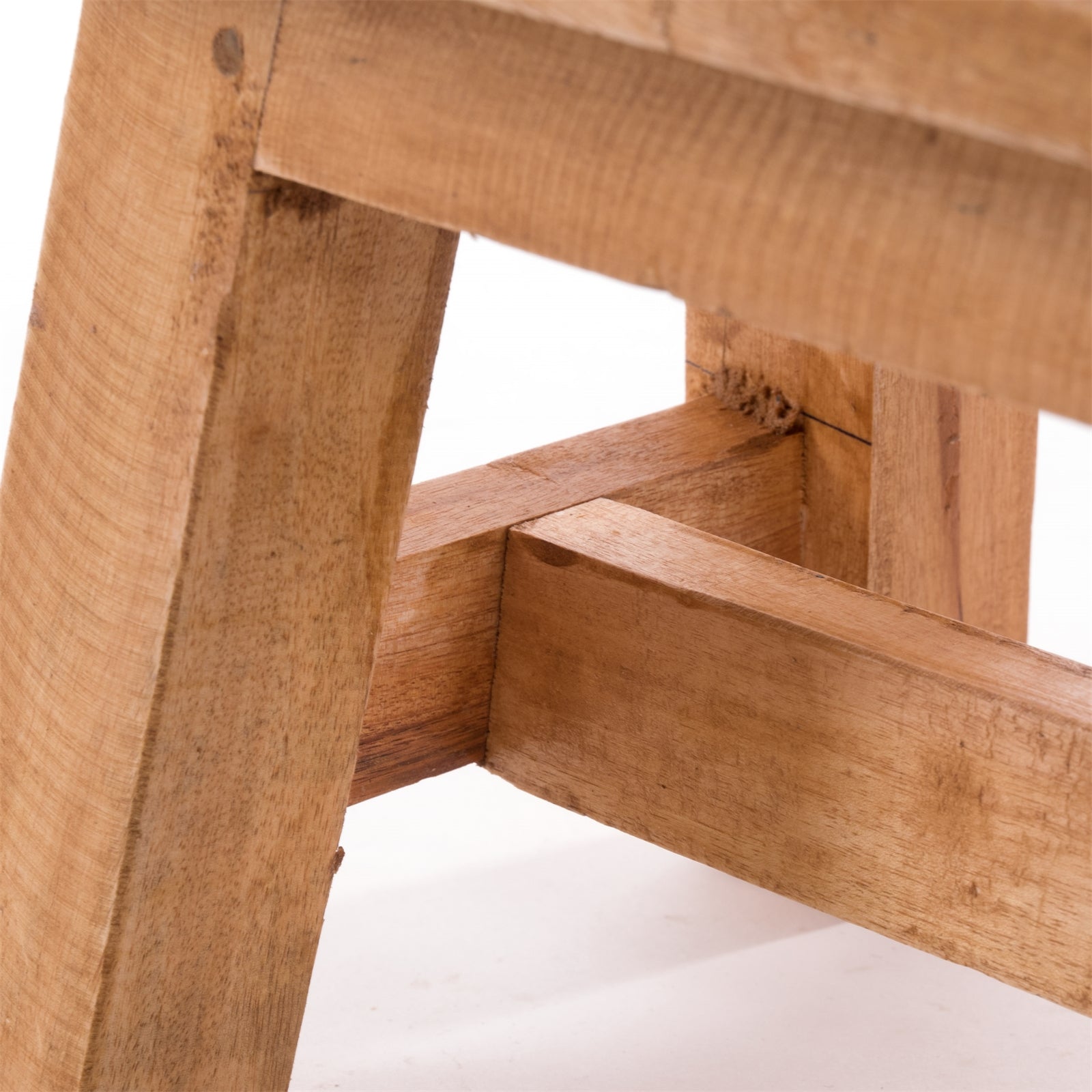 FUSSHOCKER Monte | 30x21cm(BxH), kleiner Holzhocker aus Mahagoni Holz