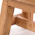 FUSSHOCKER Monte | 30x21cm(BxH), kleiner Holzhocker aus Mahagoni Holz