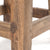 Fusshocker PALO | 27x26cm (HxB), rustikaler Holzhocker Mahagoni Hocker