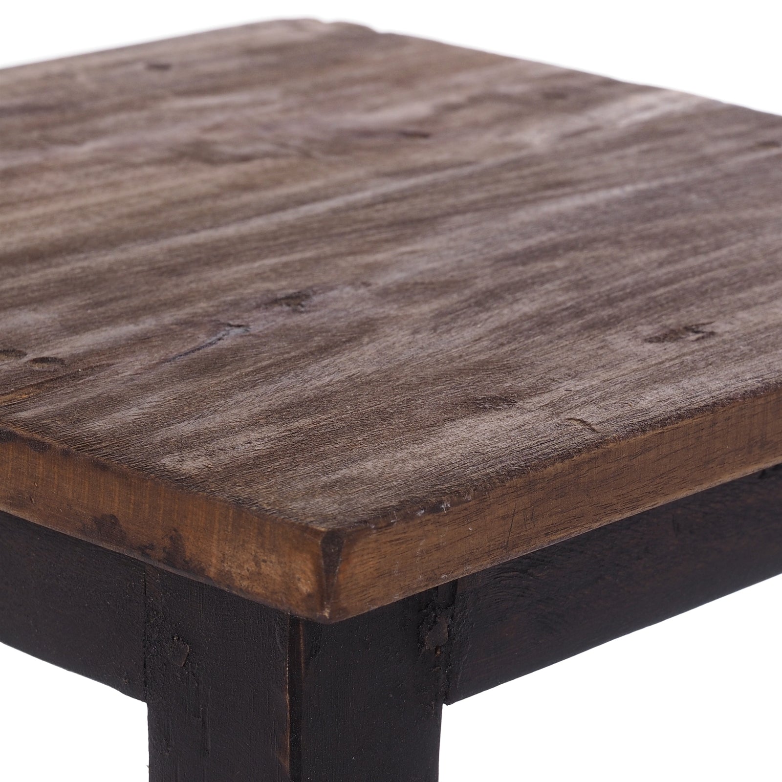 Sitzhocker MADERO | 48x30cm(HxB), Recyclingholz, Holzhocker, Hocker