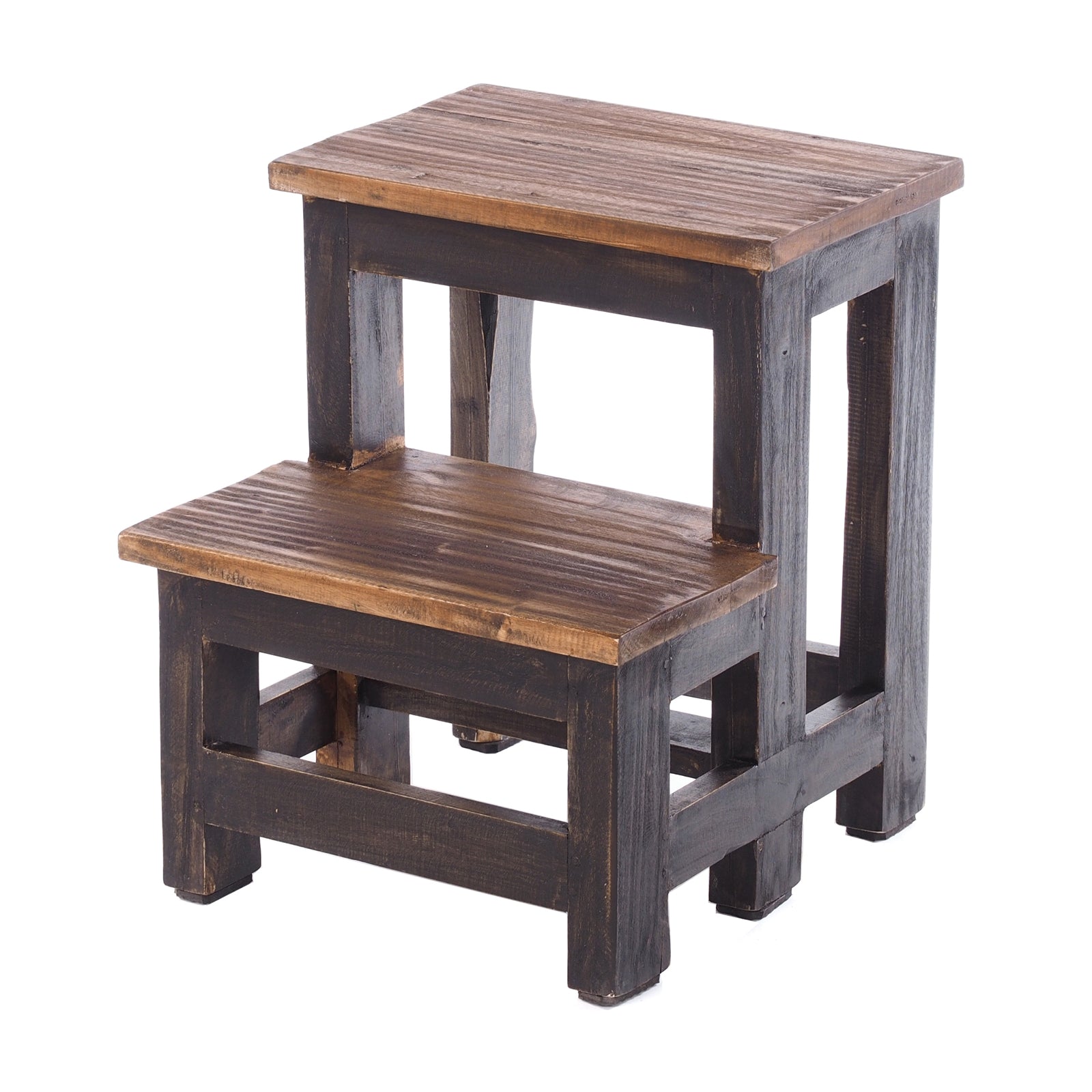 TRITTLEITER "STEP" | 46x37 cm (HxB), Altholz | Tritthocker