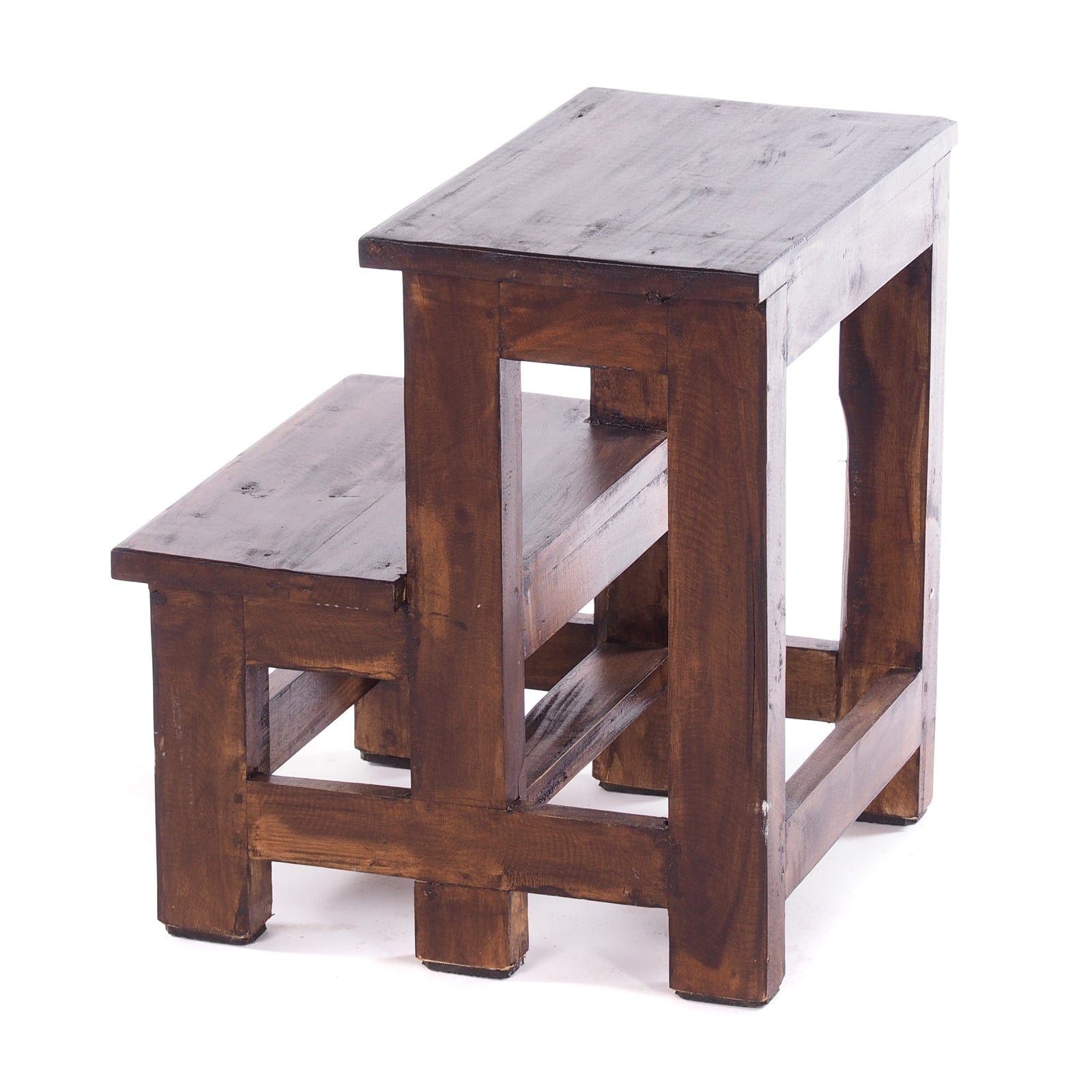 TRITTLEITER "STEP" | 46x37 cm (HxB), Altholz | Tritthocker