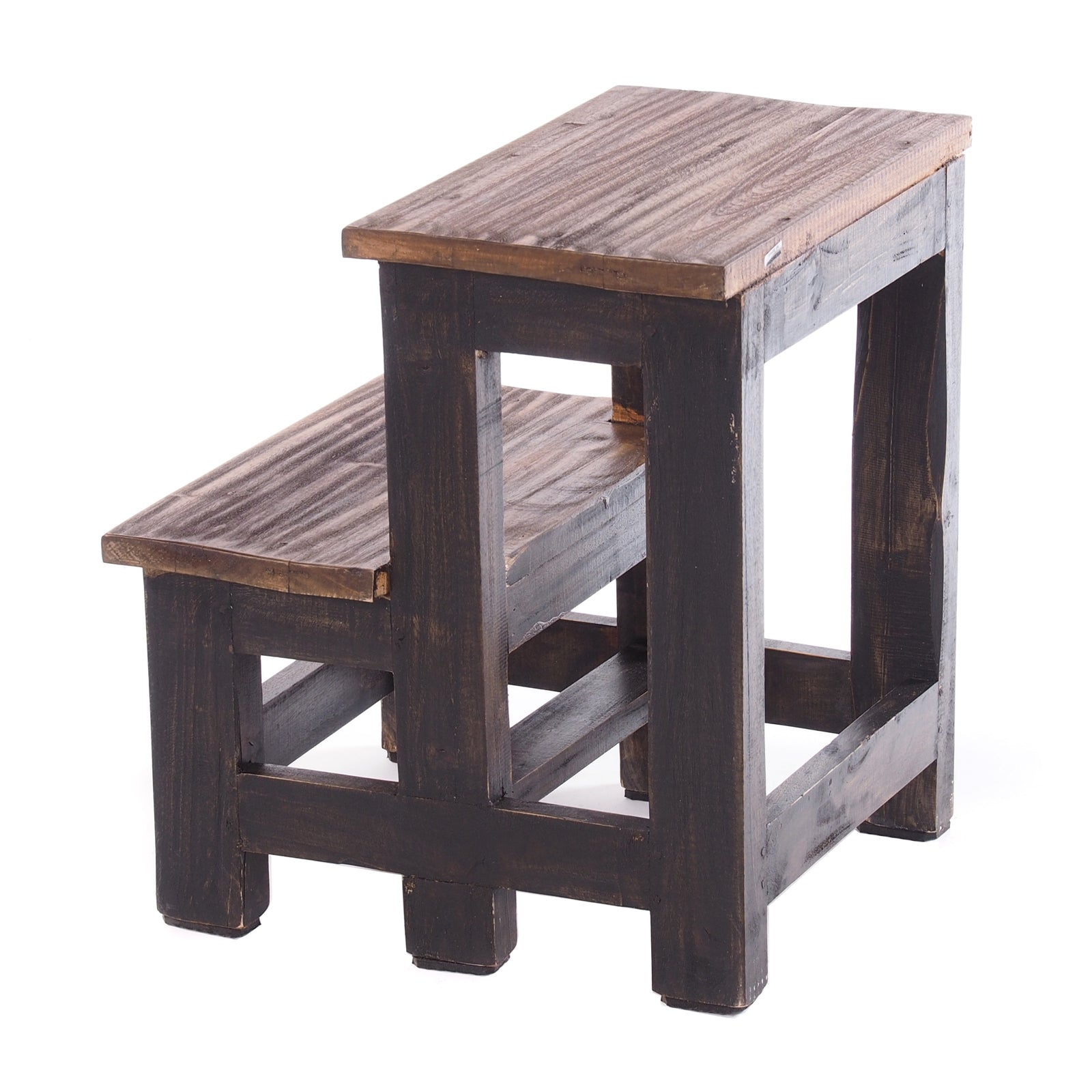 TRITTLEITER "STEP" | 46x37 cm (HxB), Altholz | Tritthocker