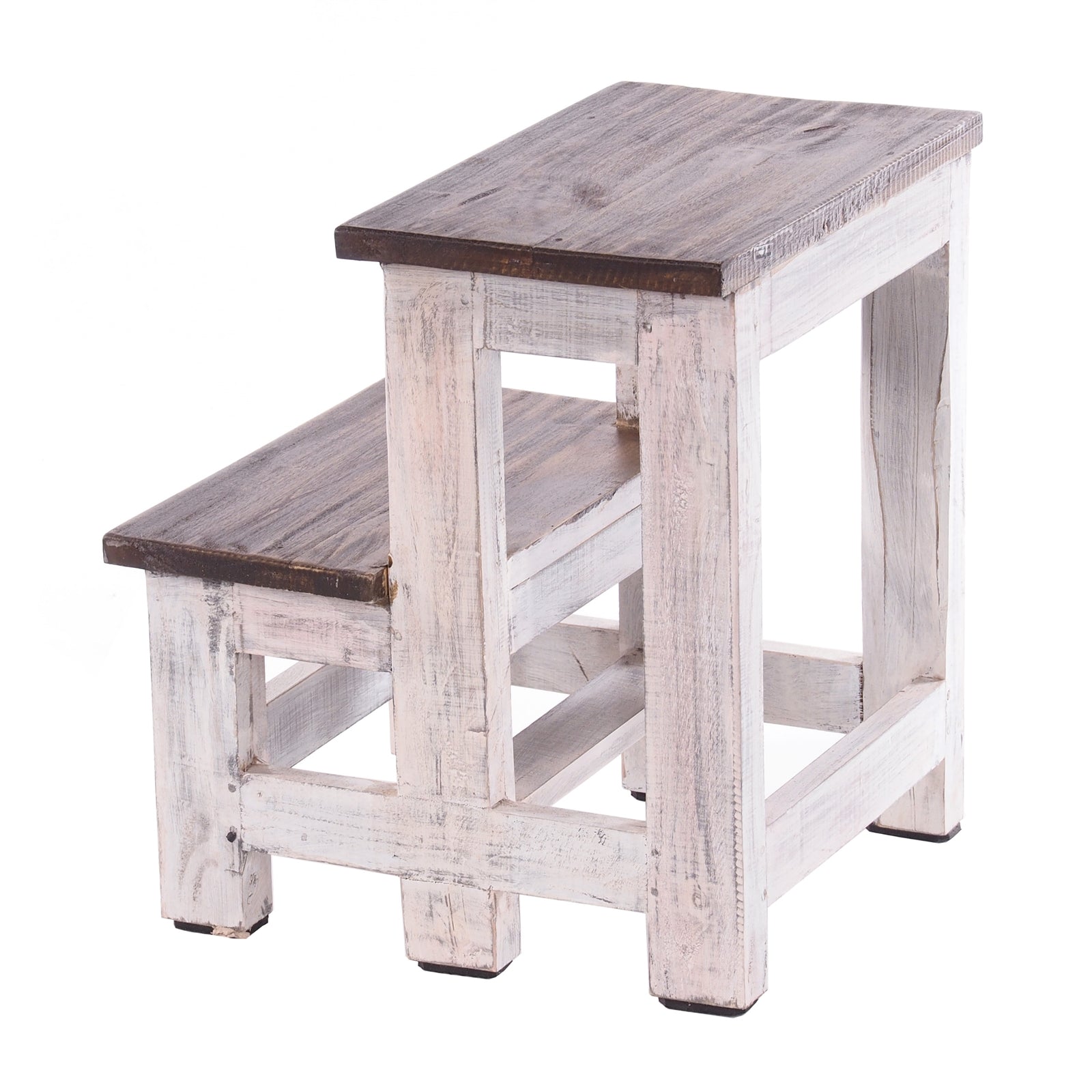 TRITTLEITER "STEP" | 46x37 cm (HxB), Altholz | Tritthocker