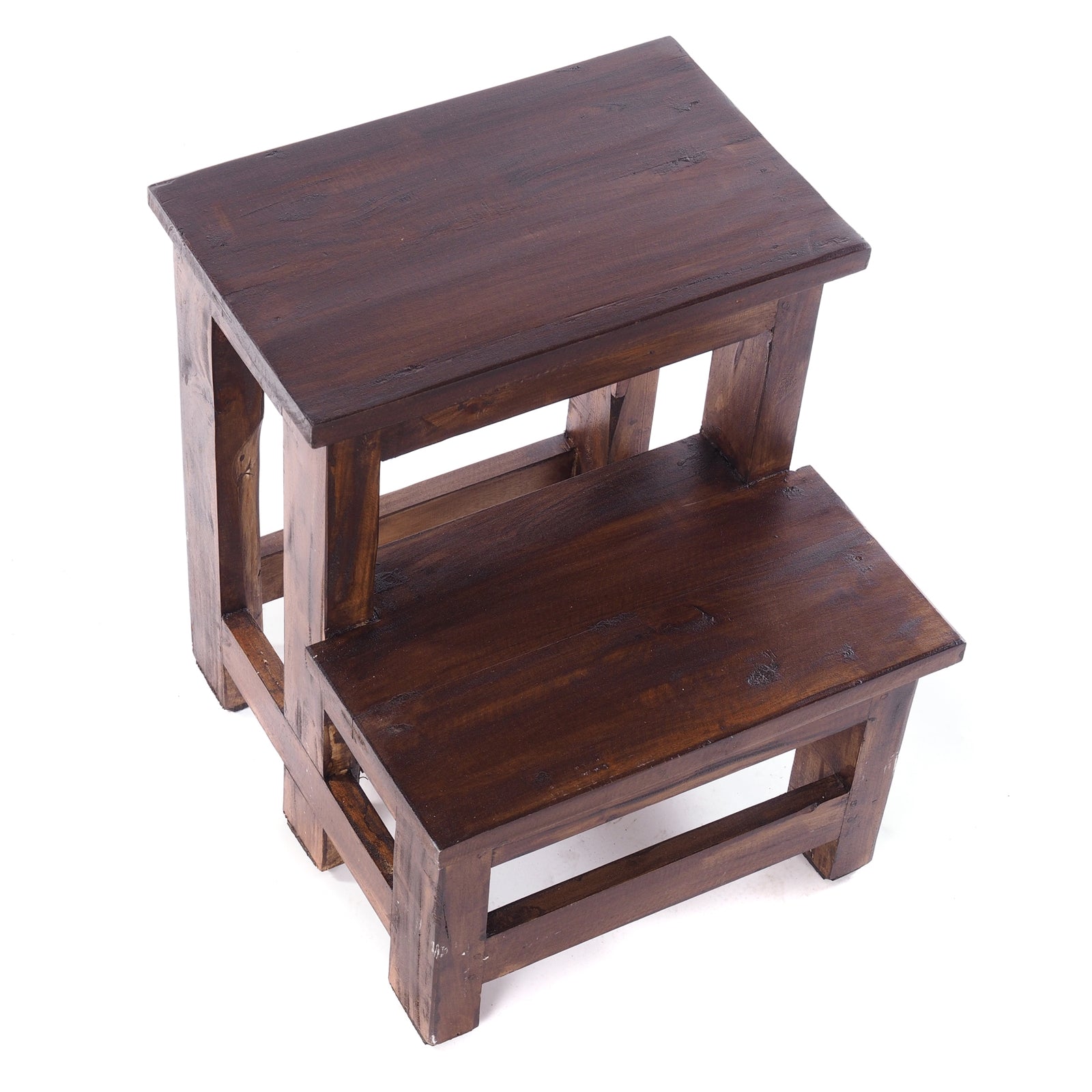 TRITTLEITER "STEP" | 46x37 cm (HxB), Altholz | Tritthocker