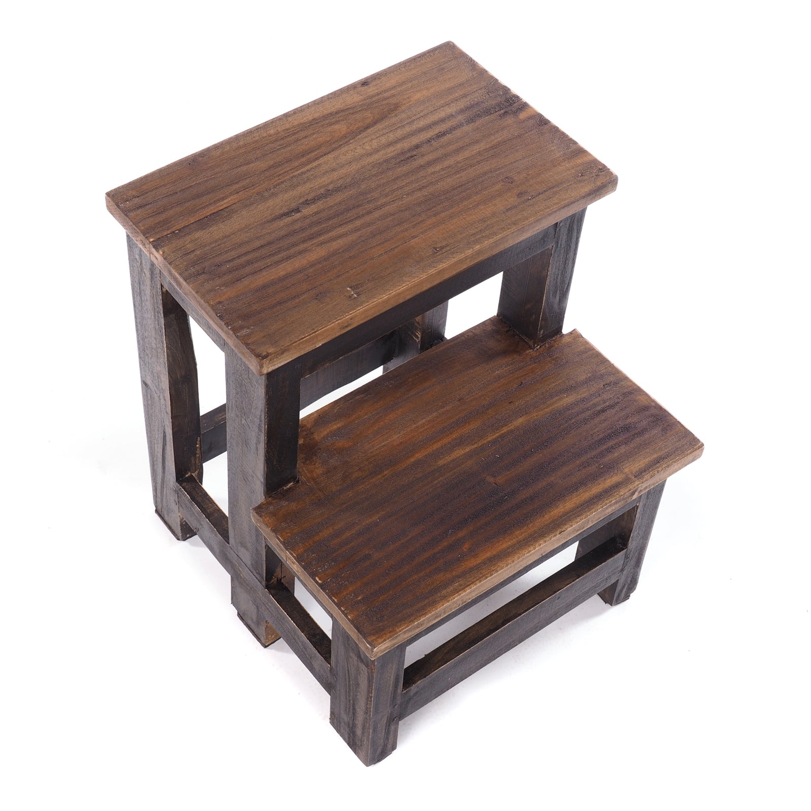 TRITTLEITER "STEP" | 46x37 cm (HxB), Altholz | Tritthocker