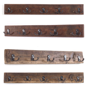 VINTAGE WANDGARDEROBE CASA | 60x8cm(BxH) Hakenleiste mit 5 Doppelhaken