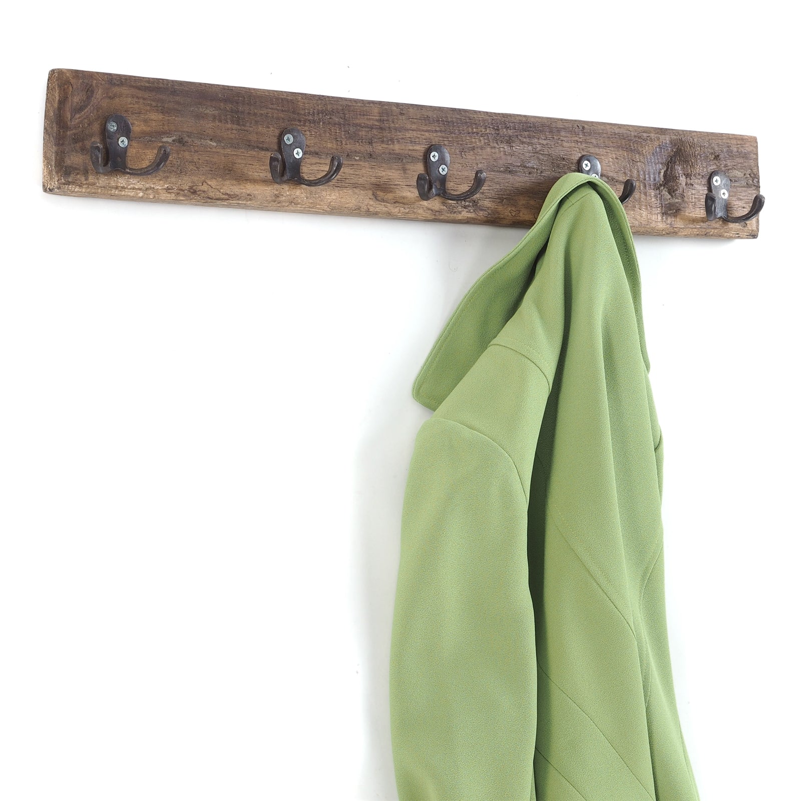 VINTAGE WANDGARDEROBE CASA | 60x8cm(BxH) Hakenleiste mit 5 Doppelhaken