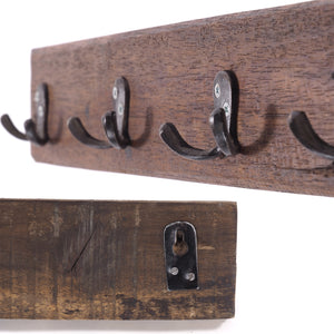 VINTAGE WANDGARDEROBE CASA | 60x8cm(BxH) Hakenleiste mit 5 Doppelhaken