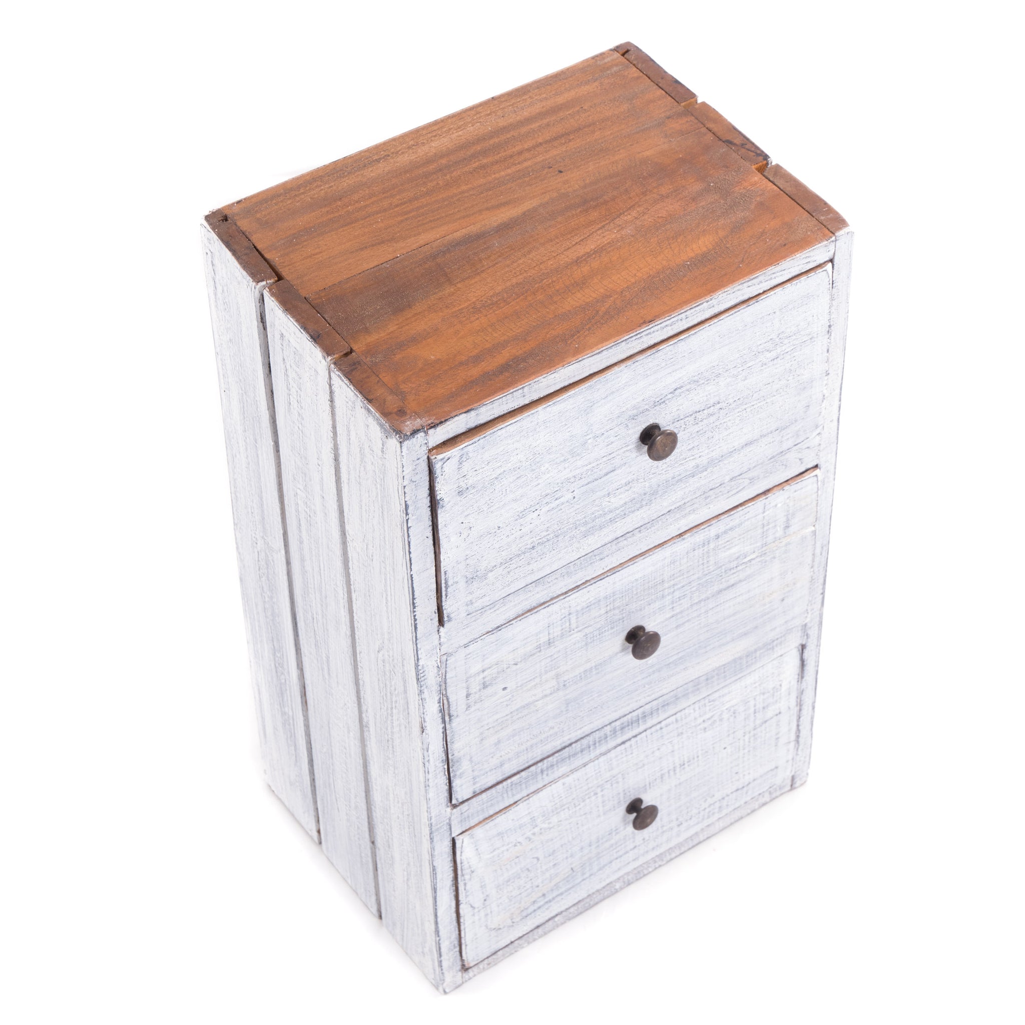 KOMMODE "NATURE" |  56x35 cm (HxB), Altholz | Nachttischschrank