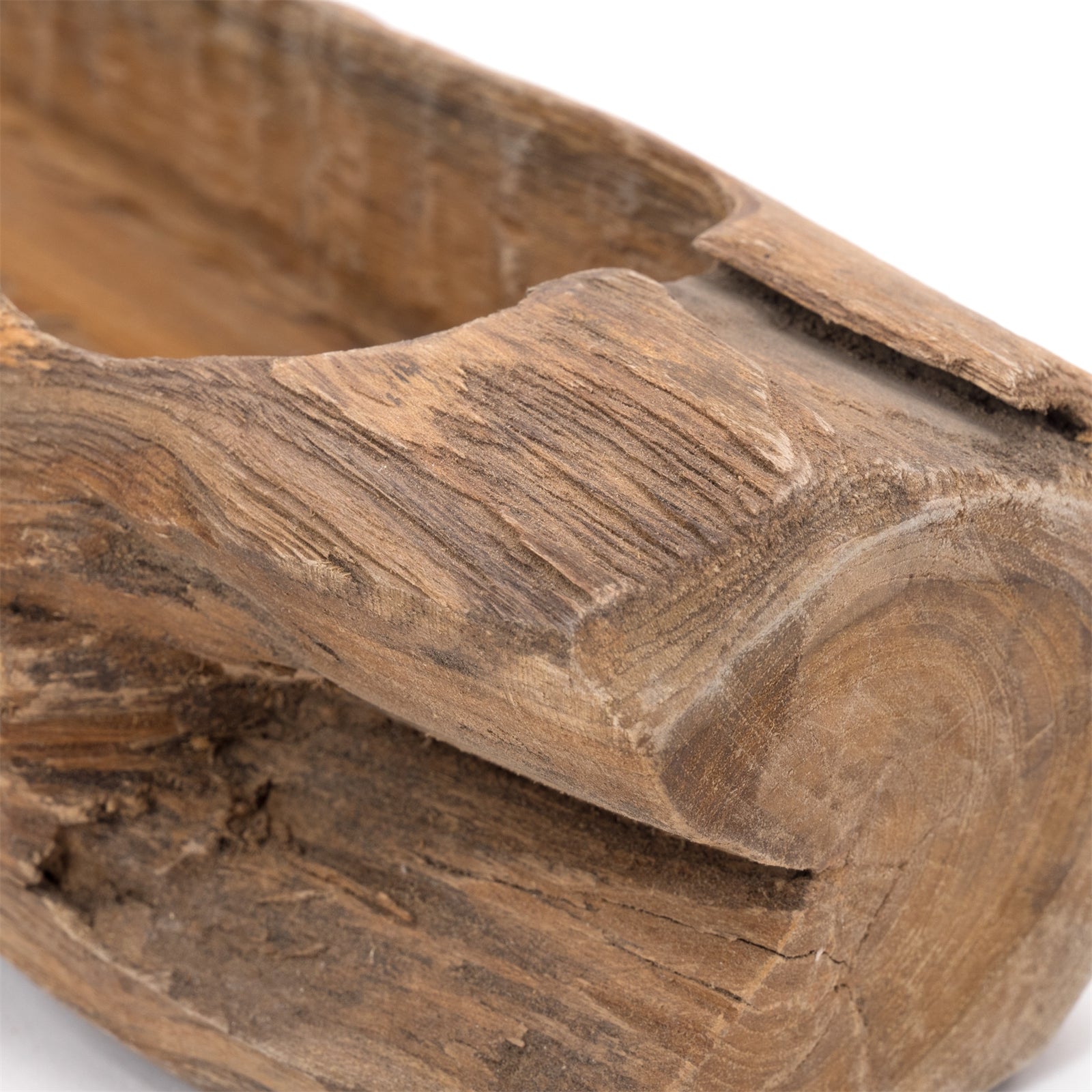 Naturholzschale "FIORE 40" | 40x13 cm (BxT), Teakholz | Holzschale